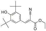 2-Cyano-3-(3,5-ditert-butyl-4-hydroxyphenyl)propenoic acid ethyl ester 结构式