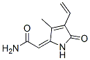 (2E)-2-(4-ethenyl-3-methyl-5-oxopyrrol-2-ylidene)acetamide 结构式