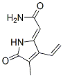 (2Z)-2-(3-ethenyl-4-methyl-5-oxopyrrol-2-ylidene)acetamide 结构式