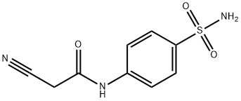 2-氰基-N-(4-氨基磺酰基苯基)乙酰胺 结构式