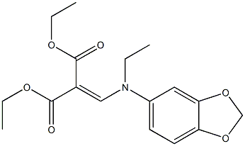 diethyl [[N-ethyl-3,4-(methylenedioxy)anilino]methylene]malonate 结构式