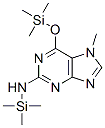 7-Methyl-N-(trimethylsilyl)-6-[(trimethylsilyl)oxy]-7H-purin-2-amine 结构式