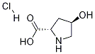 反式-4-羟基-L-脯氨酸盐酸盐 结构式