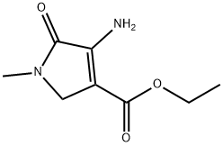 1H-Pyrrole-3-carboxylicacid,4-amino-2,5-dihydro-1-methyl-5-oxo-,ethylester(9CI) 结构式