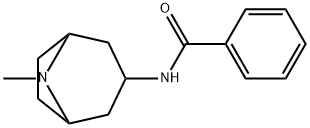 N-(8-甲基-8-氮杂二环[3.2.1]辛-3-基)苯甲酰胺 结构式