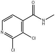 2,3-Dichloro-N-methyl-4-pyridinecarboxamide 结构式