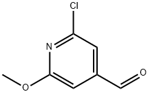 2-氯-6-甲氧基吡啶-4-甲醛 结构式