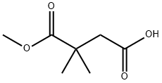 2,2-二甲基琥珀酸 1-甲酯 结构式