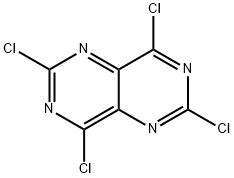 四氯嘧啶并[5,4-D]嘧啶 结构式