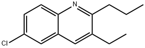 6-CHLORO-3-ETHYL-2-PROPYL-QUINOLINE 结构式