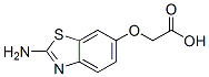 Acetic acid, [(2-amino-6-benzothiazolyl)oxy]- (9CI) 结构式