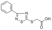 [(3-Phenyl-1,2,4-thiadiazol-5-yl)thio]acetic acid 结构式