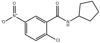 2-chloro-N-cyclopentyl-5-nitrobenzamide 结构式
