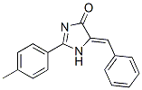 1,5-Dihydro-2-(4-methylphenyl)-5-(phenylmethylene)-4H-imidazol-4-one 结构式