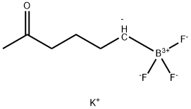 5-氧代己基三氟硼酸钾 结构式