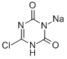 6-CHLORO-1,3,5-TRIAZINE-2,4(1H,3H)-DIONE, SODIUM SALT 结构式