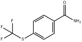 4-(三氟甲硫基)苯甲酰胺 结构式
