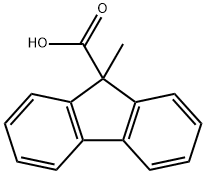 9-METHYL-9H-FLUORENE-9-CARBOXYLIC ACID 结构式