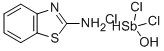 Benzothiazole, 2-amino-, mono(trichlorohydroxyantimonate(1-)) 结构式