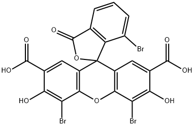 4',5',7-Tribromo-3',6'-dihydroxy-3-oxospiro[isobenzofuran-1(3H),9'-[9H]xanthene]-2',7'-dicarboxylic acid 结构式