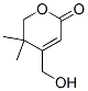 2H-Pyran-2-one, 5,6-dihydro-4-(hydroxymethyl)-5,5-dimethyl- (9CI) 结构式