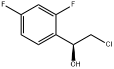 (S)-2-氯-1-(2,4-二氟苯基)乙醇 结构式