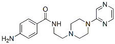 4-amino-N-[2-(4-pyrazin-2-ylpiperazin-1-yl)ethyl]benzamide 结构式