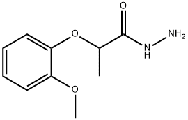 2-(2-甲氧基苯氧基)丙烷肼 结构式