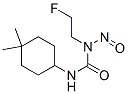 N'-(4,4-Dimethylcyclohexyl)-N-(2-fluoroethyl)-N-nitrosourea 结构式