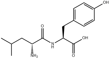 D-亮氨酰-L-酪氨酸水合物 结构式