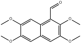 2,3,6,7-四甲氧基-1-萘甲醛 结构式