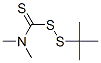 tert-butyl dimethyltrithioperoxycarbamate 结构式