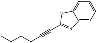 Benzothiazole, 2-(1-hexynyl)- (9CI) 结构式
