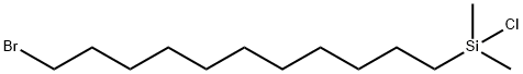 11-溴代正十一烷基二甲基氯硅烷 结构式