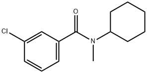 3-氯-N-环己基-N-甲基苯甲酰胺 结构式