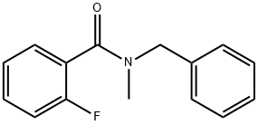 N-苄基-2-氟-N-甲基苯甲酰胺 结构式