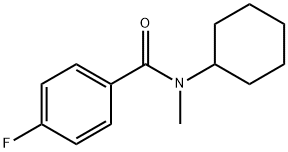 N-环己基-4-氟-N-甲基苯甲酰胺 结构式
