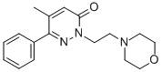 5-Methyl-2-(2-morpholinoethyl)-6-phenyl-3(2H)-pyridazinone 结构式