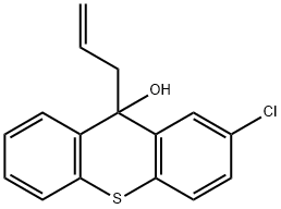 9-allyl-2-chlorothioxanthen-9-ol 结构式