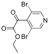 3,5-Dibromo-alpha-oxo-4-pyridineaceticacidethylester 结构式