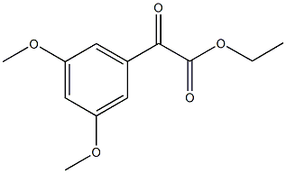 2-(3,5-二甲氧基苯基)-2-氧代乙酸乙酯 结构式