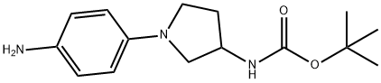 [1-(4-AMINO-PHENYL)-PYRROLIDIN-3-YL]-CARBAMIC ACID TERT-BUTYL ESTER 结构式
