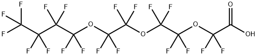 全氟-3,6,9-三氧杂十三烷酸 结构式