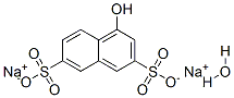 1-萘酚-3,6-二磺酸钠 结构式