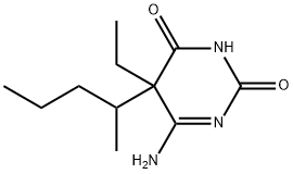 6-AMino-5-ethyl-5-(1-Methylbutyl)-2,4(3H,5H)-pyriMidinedione 结构式