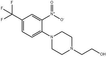 2-[4-[2-硝基-4-(三氟甲基)苯基]哌嗪]-1-乙醇 结构式