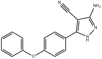 3-氨基-5-(4-苯氧基苯基)-4-氰基-1H-吡唑 结构式