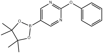 2-PHENOXYPYRIMIDINE-5-BORONIC ACID PINACOL ESTER 结构式