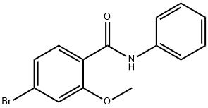 4-溴-2-甲氧基-N-苯基苯甲酰胺 结构式