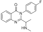 3-(4-FLUOROPHENYL)-2-(1-METHYLAMINOETHYL)-3H-QUINAZOLIN-4-ONE 结构式